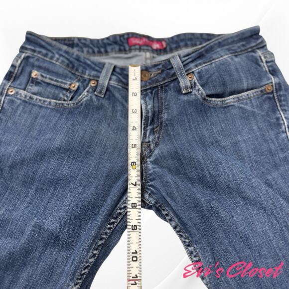 Levis 524 Too Superlow Skinny Jeans Women’s Sz 7 Stretch Denim Pants Y2K - Picture 11 of 13